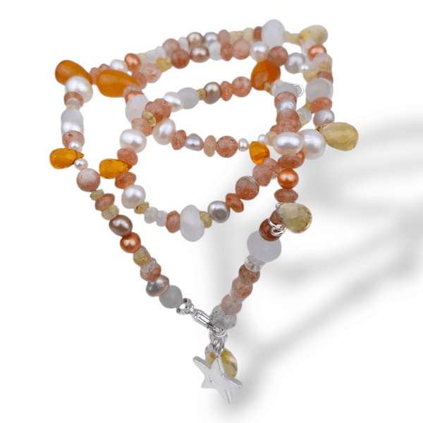 Edelsten kjede orange